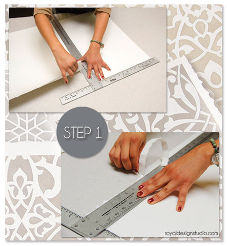 How to prepare watercolor paper for stenciling