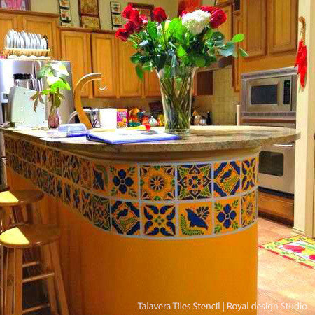 Kitchen Confidential! 14 Ideas for Decorating with Kitchen Stencils from Royal Design Studio