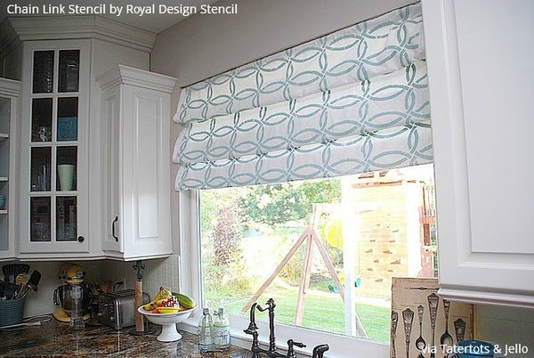 Pull It Together with these 12 Stenciled DIY Curtains from Royal Design Studio