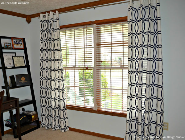 Pull It Together with these 12 Stenciled DIY Curtains from Royal Design Studio