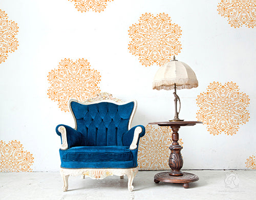 Victoria Lace Doily Stencil | Wall Motif Stencil Ideas