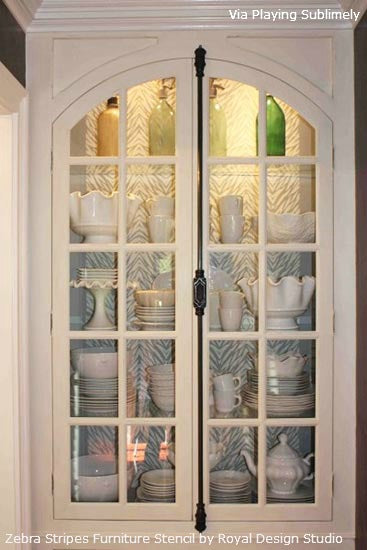 Ideas for Stenciling Cabinets and Cupboards | Royal Design Studio