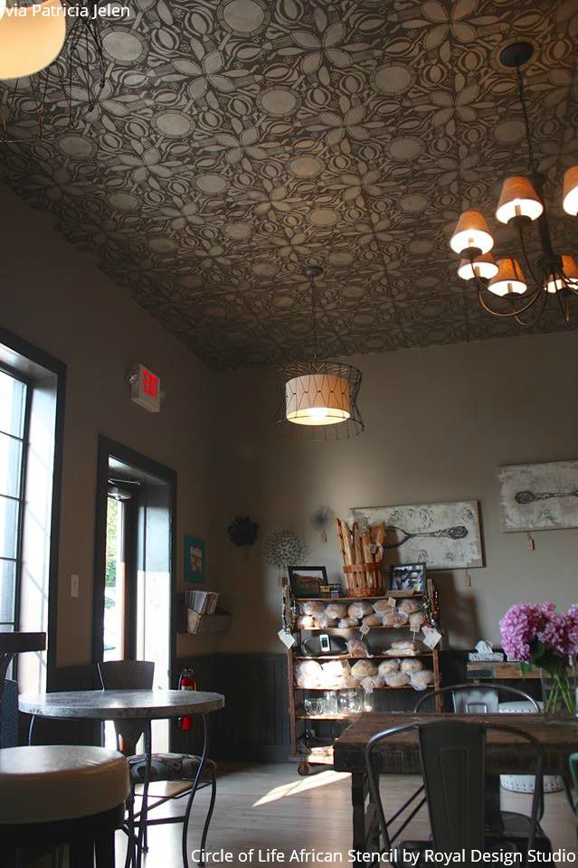 On the Up and Up: 10 Ideas on How to Decorate Your Home with Ceiling Stencils