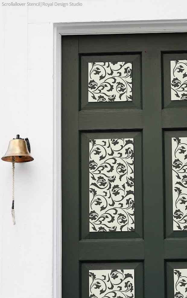 Open Up to Painting Your Door with Stencil Designs from Royal Design Studio - 7 DIY Decorating Ideas