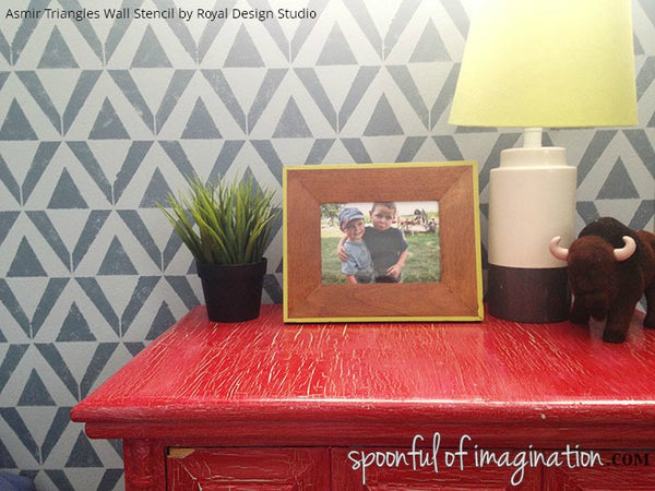 9 Boys’ Bedroom Ideas using Furniture & Wall Stencils from Royal Design Studio