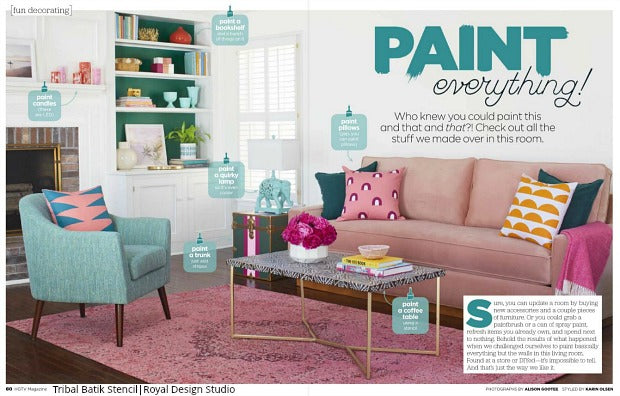 HGTV Says Paint Everything with Royal Design Studio Stencils!