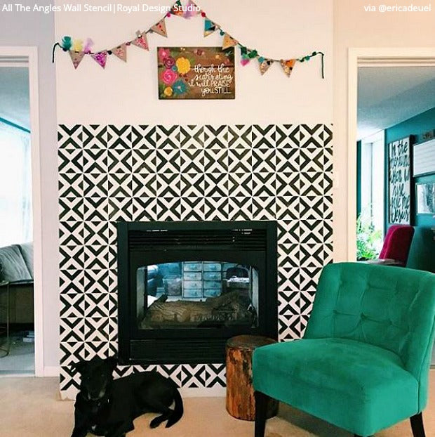 25 DIY Ideas for Your Room! Inspiring Home Decorating Projects with Wall Stencils & Floor Stencils from Royal Design Studio