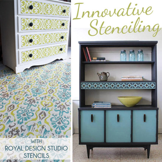 Innovative Furniture Stencil Ideas with Royal Design Studio Stencils