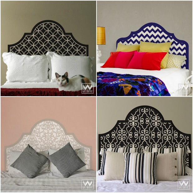 6 DIY Stenciled Headboard Ideas for Your Easy Bedroom Makeover