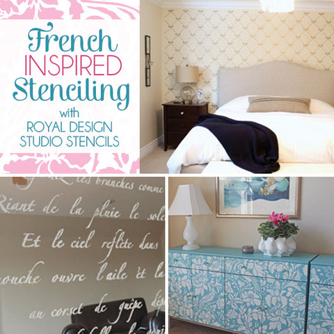 French-Inspired Stencil Inspiration from Royal Design Studio