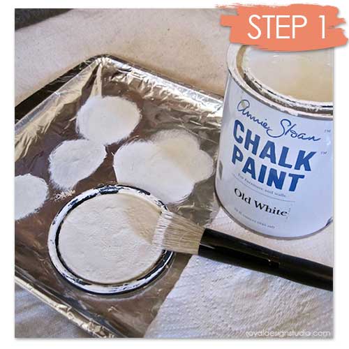 Stenciling with Old White Chalk Paint® decorative paint and Royal Design Studio stencils