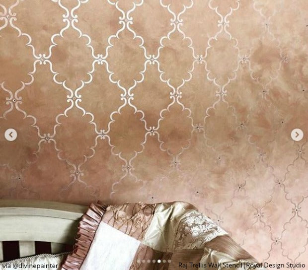 Insta-ideas for DIY Home Decorating Hacks from Instagram - Easy and Cheap Decor Ideas that Anyone Can Do with Paint and Pattern - Wall Stencils, Furniture, Stencils, Floor Stencils from Royal Design Studio royaldesignstudio.com