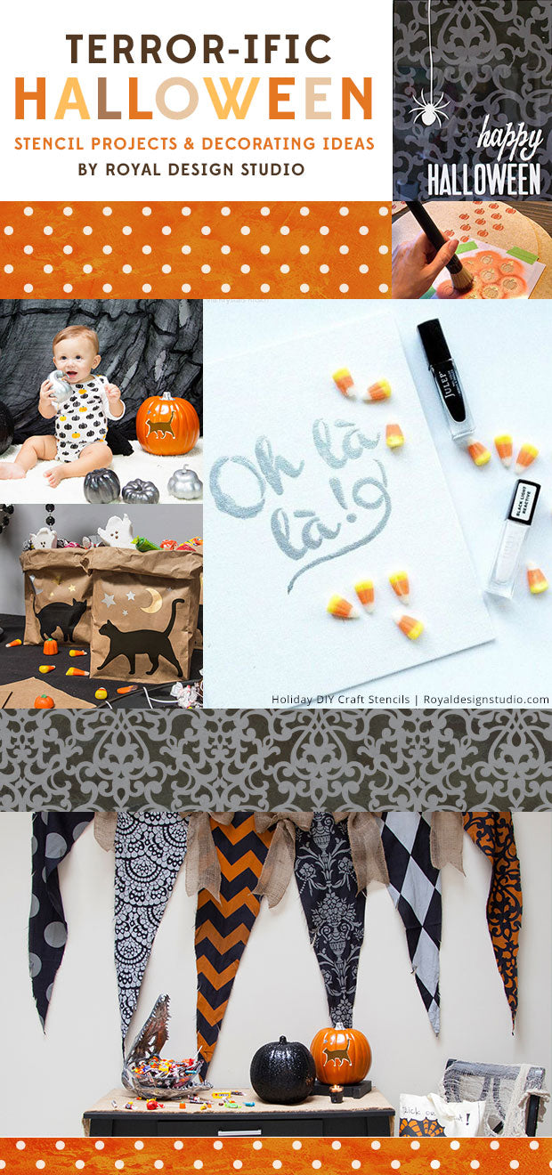 Terror-ific Halloween Stencil Projects & Decorating Ideas