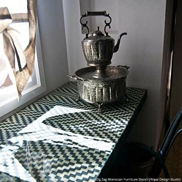 13 Easy DIY Ideas with Moroccan Furniture Stencils from Royal Design Studio