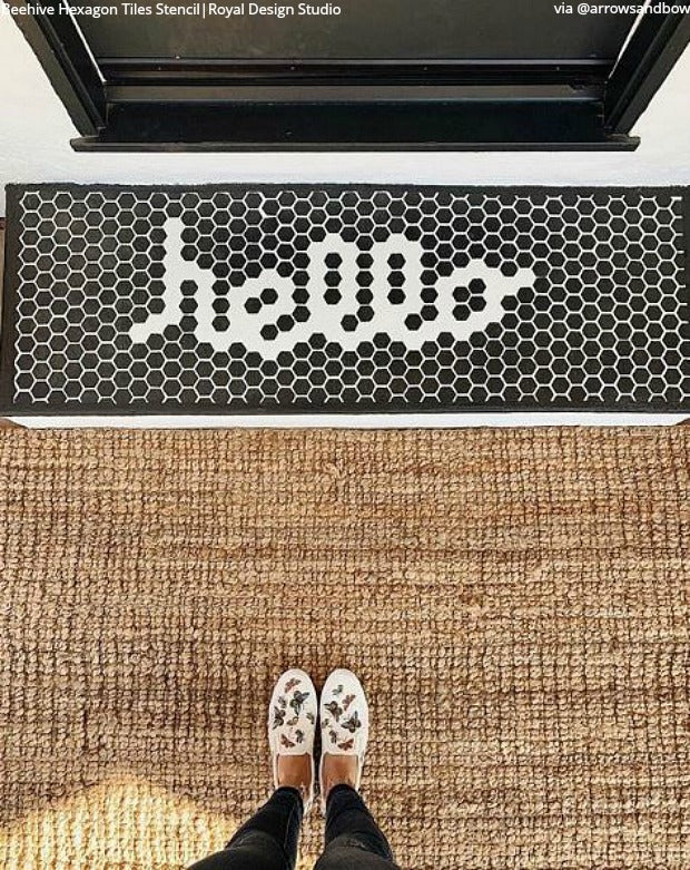 Found on Instagram: The Best DIY Projects with Stencils from Royal Design Studio - Wall Stencils, Floor Stencils, Furniture Stencils for Painting Home Decor