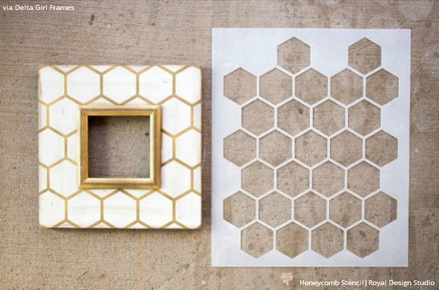 Trendy Paint Projects and Stencil Ideas to Do with DIY Picture Frames - Royal Design Studio