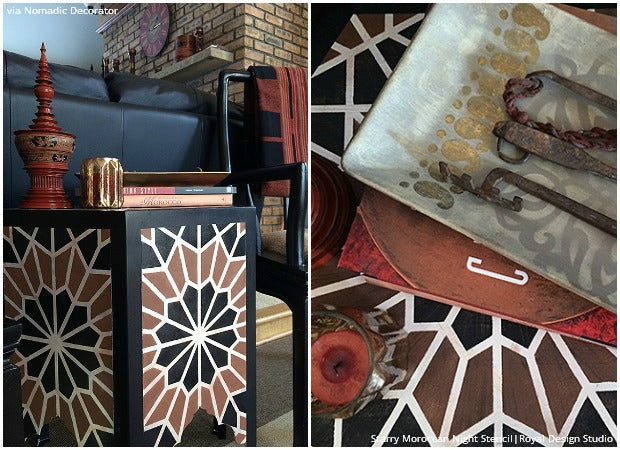 13 Easy DIY Ideas with Moroccan Furniture Stencils from Royal Design Studio