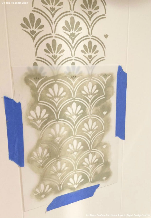 How to Paint a Shabby Chic Bookcase with Furniture Stencils & Chalk Paint