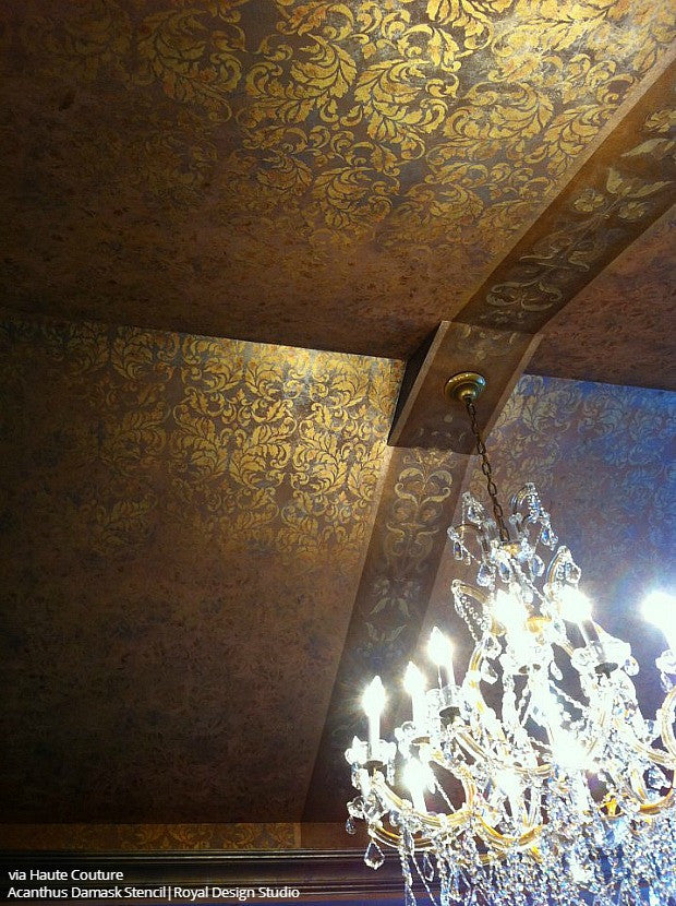 Top It Off: 18 of the Prettiest Ceiling Designs using Ceiling Stencils from Royal Design Studio