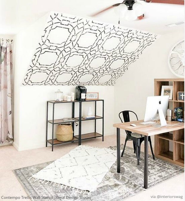 Decorating Your Dream Home with Inspiration from Instagram Influencers - Wall Stencils, Floor Stencils, and Furniture Stencils for Painting DIY Decor from Royal Design Studio