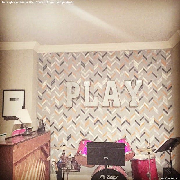 Inspiring Instagram Project Pics of DIY Creative Wall Stencils Projects that You Can Do Yourself!