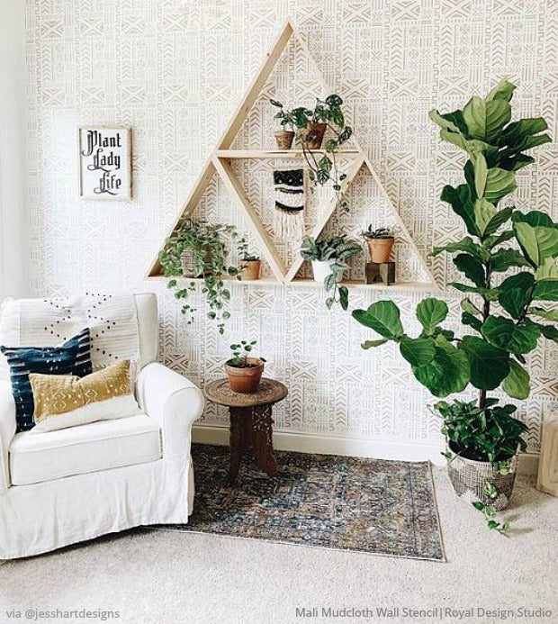 Decorating Your Dream Home with Inspiration from Instagram Influencers - Wall Stencils, Floor Stencils, and Furniture Stencils for Painting DIY Decor from Royal Design Studio