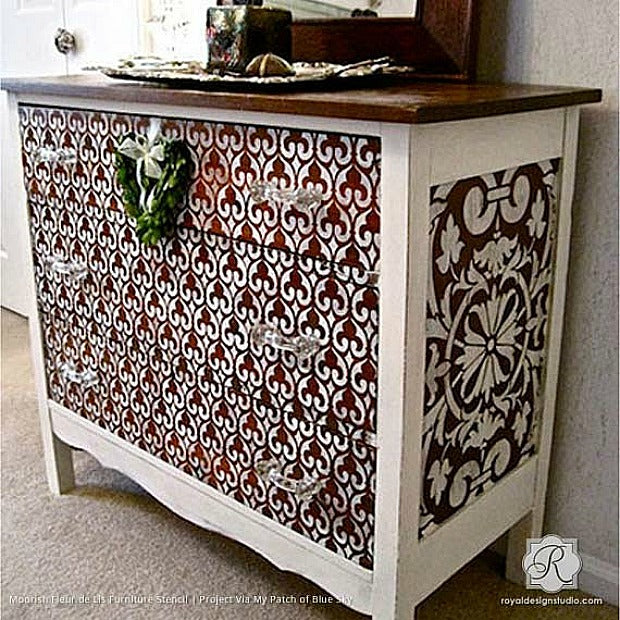 13 Easy DIY Ideas with Moroccan Furniture Stencils from Royal Design Studio