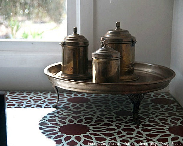 13 Easy DIY Ideas with Moroccan Furniture Stencils from Royal Design Studio