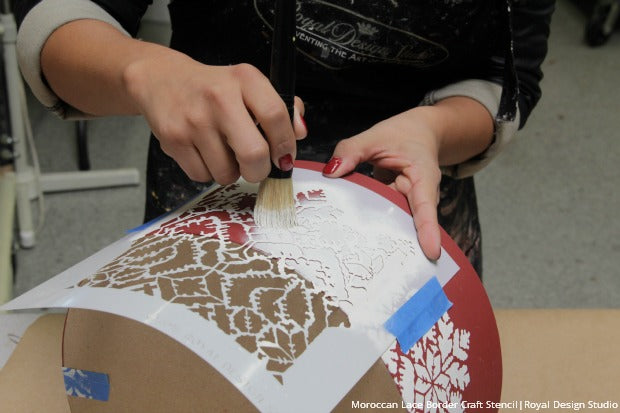 How To Decorate & Stencil DIY Christmas Gift Boxes with Holiday Craft Stencils