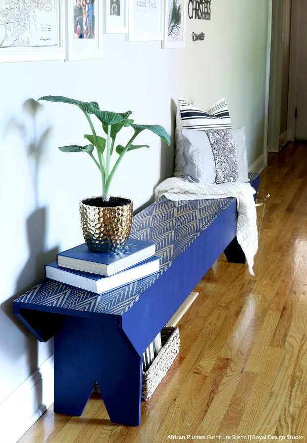 12 Affordable Decorating Ideas with Furniture Stencils