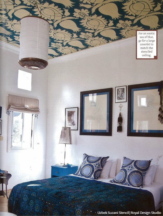 Top It Off: 18 of the Prettiest Ceiling Designs using Ceiling Stencils from Royal Design Studio