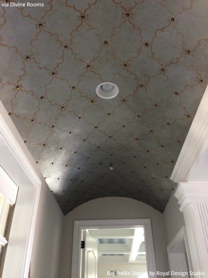 On the Up and Up: 10 Ideas on How to Decorate Your Home with Ceiling Stencils