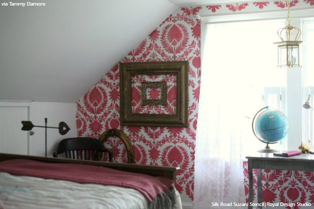 Trendy Designer Interiors that Use Modern Wall Stencils from Royal Design Studio