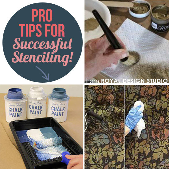 Stencil tips and techniques from Royal Design Studio