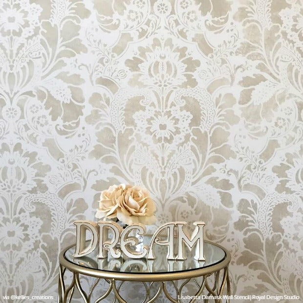 26 Easy DIY Decor Projects and Stencil Ideas from Creative Customers on Instagram - Wall Stencils, Floor Stencils, and Craft Stencils for Painting Home Decor from Royal Design Studio