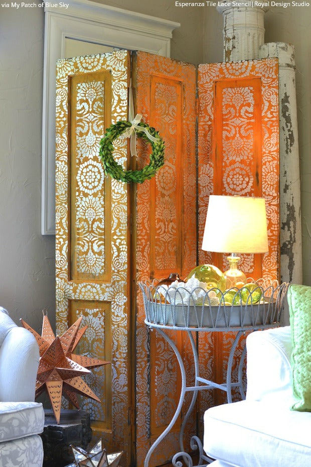 Design Trend: Royal Design Studio Furniture and Wall Stencils Covered in Paint & Decorating Magazine