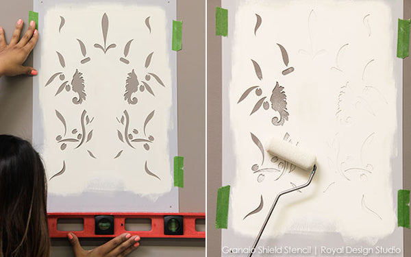 Stencil an Accent Wall: Old World is New Again - DIY Tutorial from Royal Design Studio