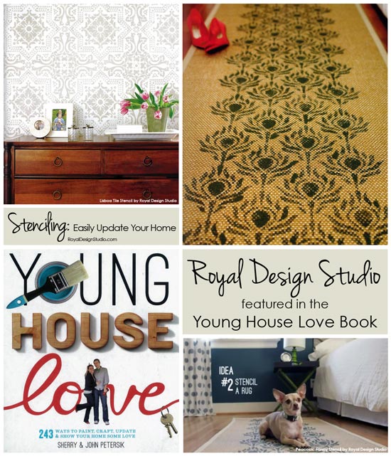 Easily Update Your Home with Stencil Projects found in the popular Young House Love book