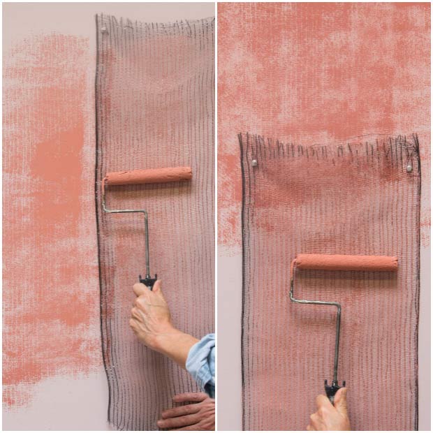 Paint Rollers and Stencil Supplies from Royal Design Studio - Paint a Pink Textured Wall Finish