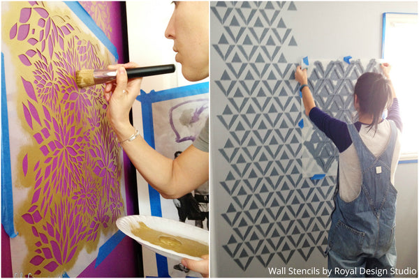 Decorating Kid’s Rooms with a Spoonful of Imagination - 2 Ideas on using Wall Stencils to Decorate a Boy's or Girl's Room