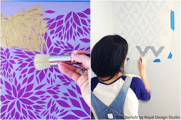 Decorating Kid’s Rooms with a Spoonful of Imagination - 2 Ideas on using Wall Stencils to Decorate a Boy's or Girl's Room