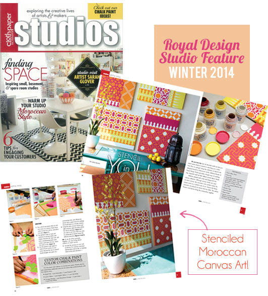 Studio Magazine Features Several Moroccan Stencils!