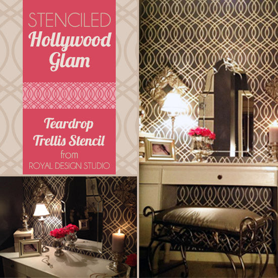 Snazzy Little Things Stencils Hollywood Glam!