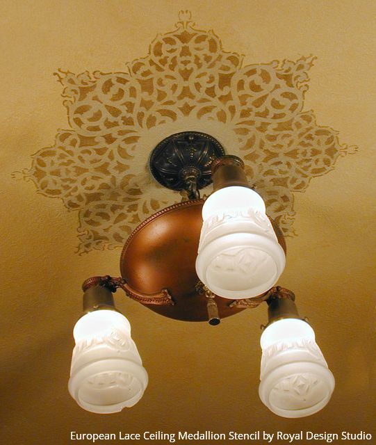 Ceiling Stencils 10 Elegant DIY Ideas to Decorate Your Ceiling