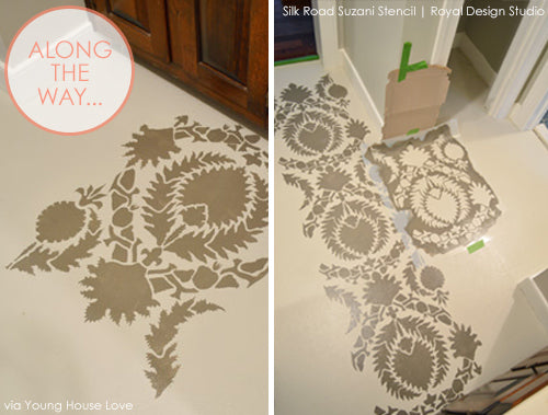 Young House Love Shares Stenciled Floor Style | Royal Design Studio