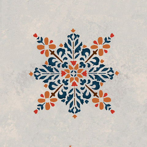 Moroccan Stencils | Embroidered Star Stencil | Royal Design Studio Stencils