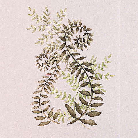 Flower Stencils | Curly Ferns Floral Stencil | Royal Design Studio Stencils