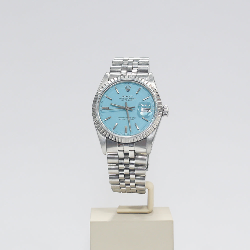 ROLEX Oyster Perpetual Datejust with Blue Dial and Jubilee Brac – vetoben.com