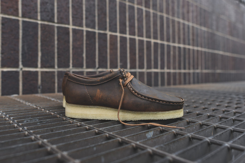 beeswax clarks wallabees