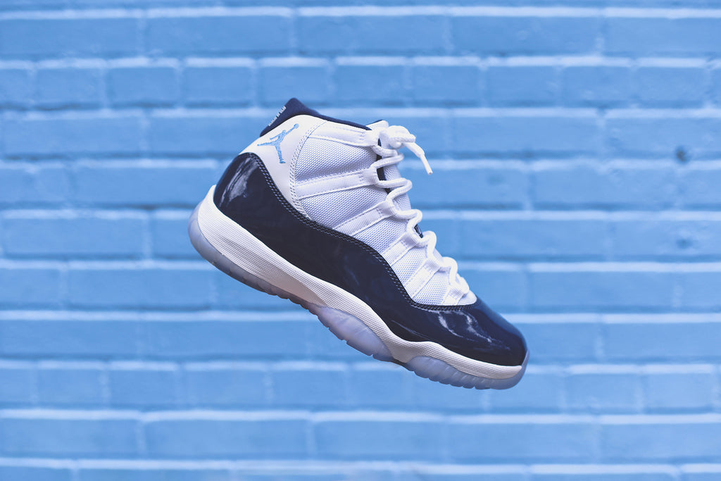 jordan 11 white university blue